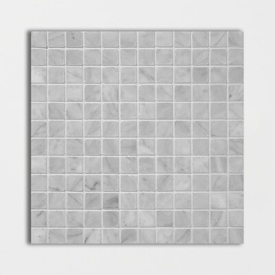 Carrara T Honed 1×1 Marble Mosaic 12×12