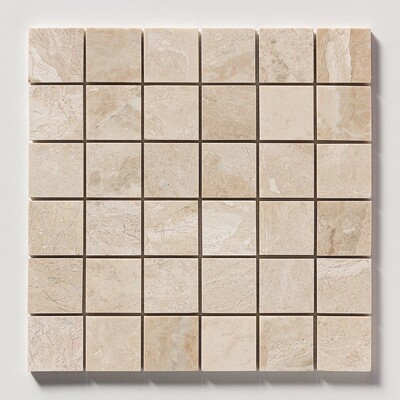 Royal Beige Polished 2×2 Marble Mosaic 12×12