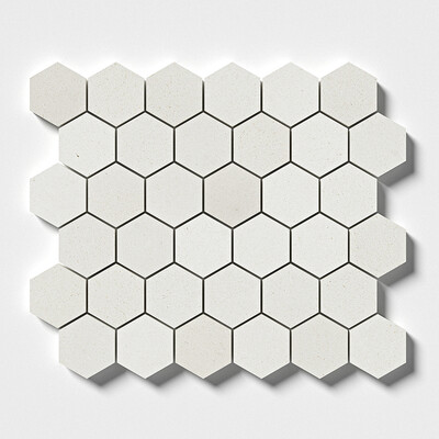 Paris Honed Hexagon Limestone Mosaic 10 3/8×12