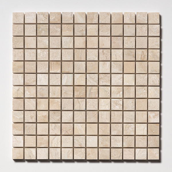 Royal Beige Honed 1×1 Marble Mosaic 12×12