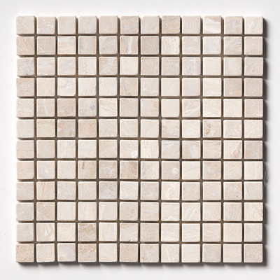 Royal Beige Tumbled 1×1 Marble Mosaic 12×12