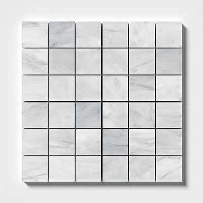 Carrara T Honed 2×2 Marble Mosaic 12×12