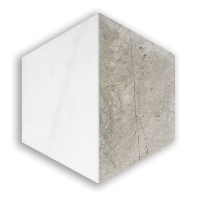 Thala Gray, Bianco Dolomiti Honed Hexagon Marble Mosaic 8