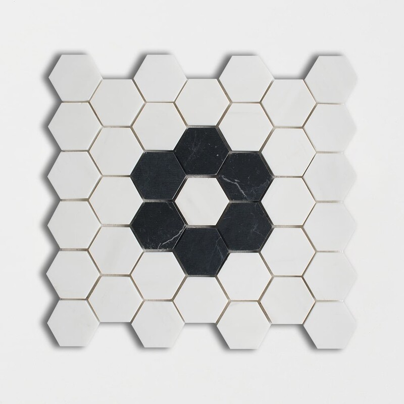 Empiezo Polished Hexagon Marble Mosaic 12×12