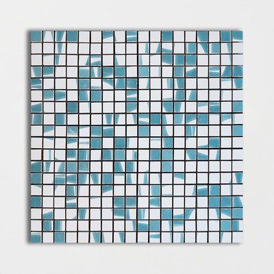 Grad Glossy Ciel Colore Look Ceramic Mosaic 11 1/2×11 1/2