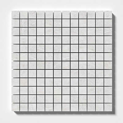 Siberian White Honed 1×1 Marble Mosaic 12×12