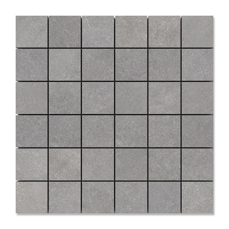 Smoke Gray  2×2 Porcelain Mosaic 12×12