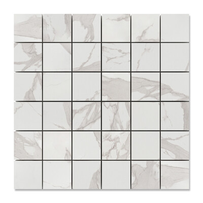 Simplicity Polished 2×2 Porcelain Mosaic 12×12