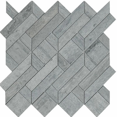 Riveria Honed Fontainebleau Parquet Marble Mosaic 8×7 1/2