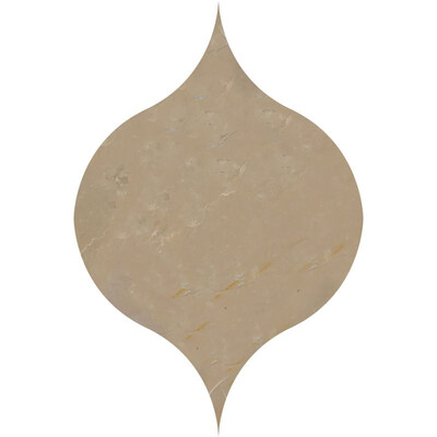 Oat Honed Winter Leaf Waterjet Marble Tile 4 7/8×6 13/16