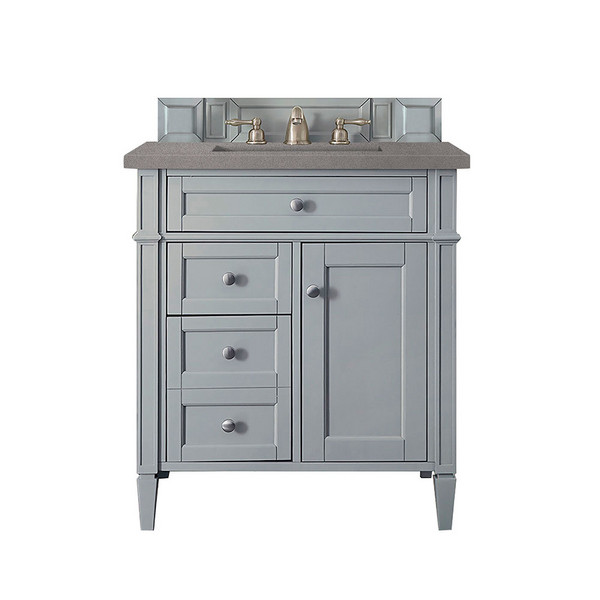 Britanny Urban Gray Grey Expo Quartz Top   Bathroom Vanities 30×34