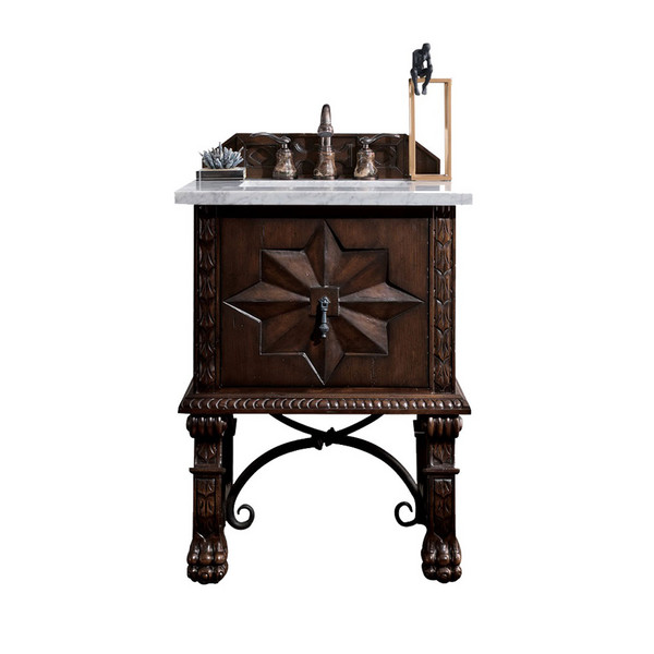 Balmoral Antique Walnut Arctic Fall Soli   Bathroom Vanities 26×34