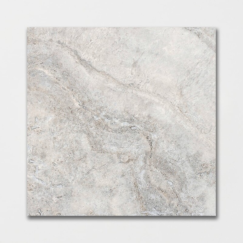 Silver Travertine Honed Filled  Travertine Tile 12×12