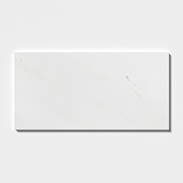 Alpina White Honed  Marble Tile 12×24