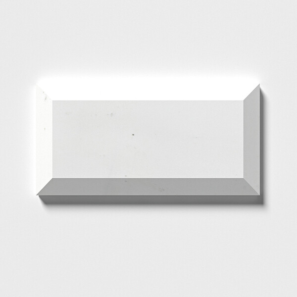 Alpina White Honed Subway Marble Tile 2 3/4×5 1/2