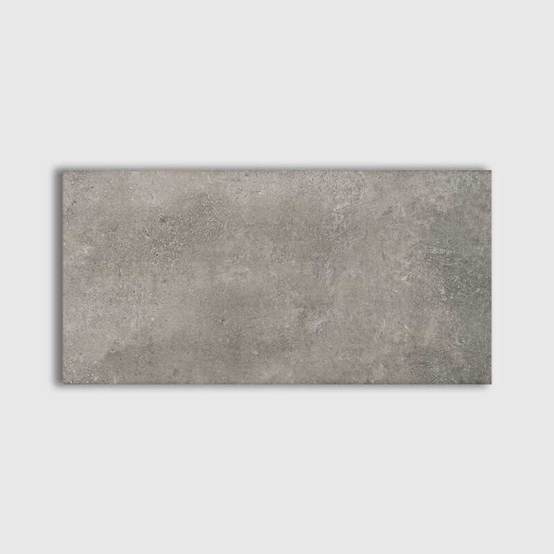 Fume Polished  Concrete Look Porcelain Tile 12 3/8×24 3/16