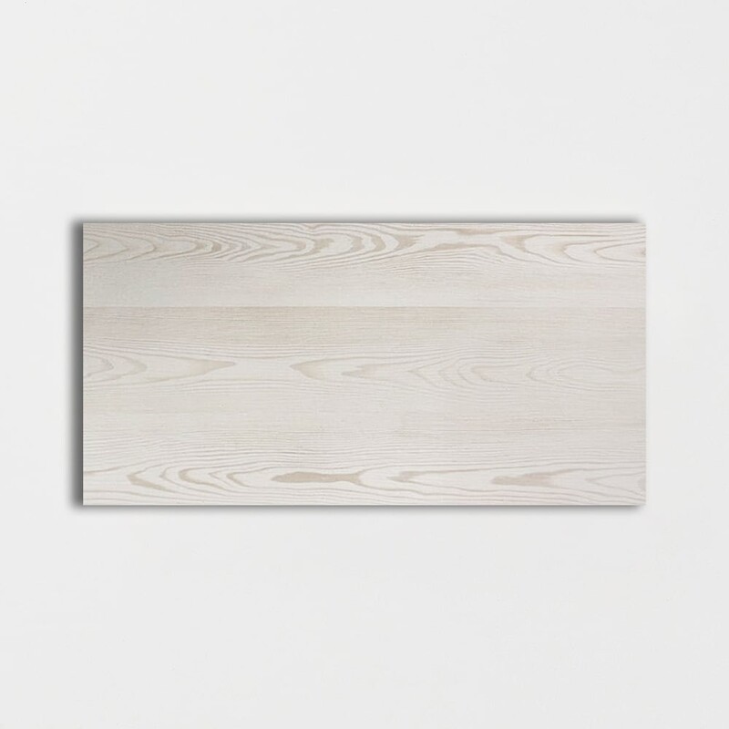 Kayin White Glazed  Wood Look Porcelain Tile 24×48