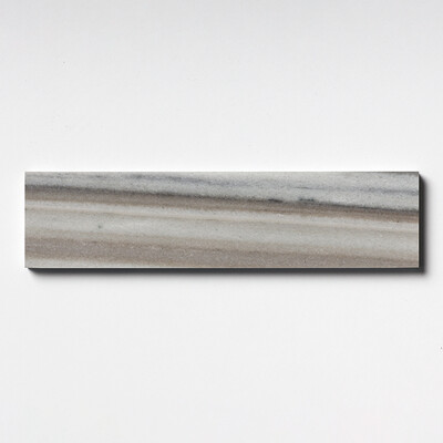 Silver Sky Polished Subway Marble Tile 3×12