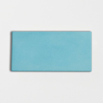 Turquoise Glossy Subway Ceramic Tile 3×6