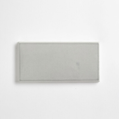 Gris Glossy Subway Ceramic Tile 3×6