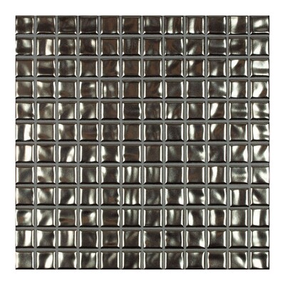 Metallic Glazed 1×1 Porcelain Mosaic 9 1/16×9 1/16