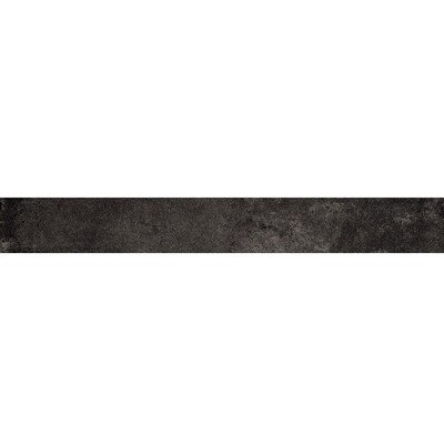 Weathered Black Matte Bullnose Concrete Look Porcelain Tile 3×24