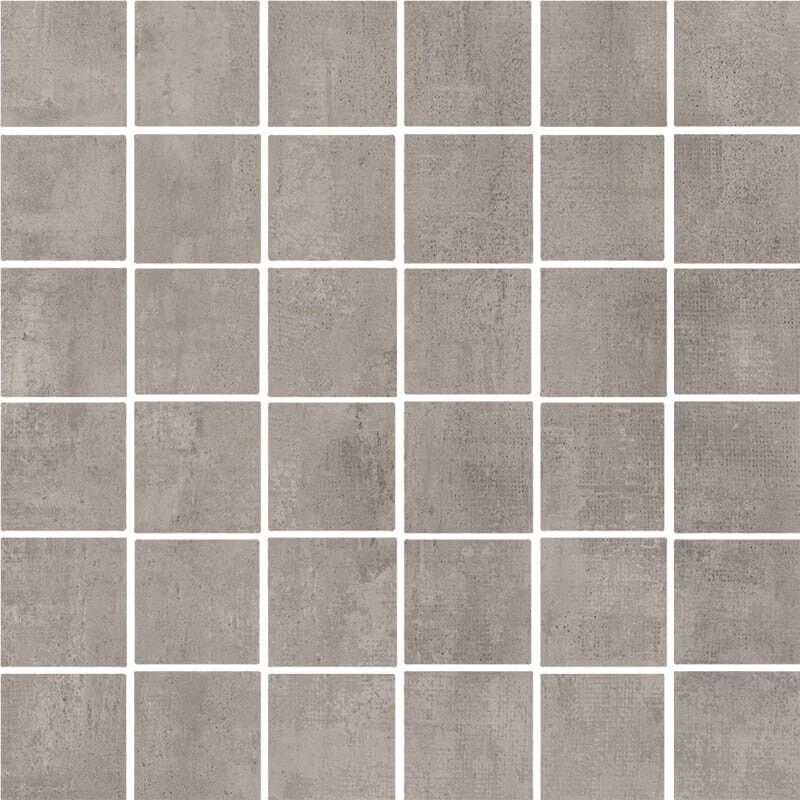 Runway Fog Honed 2×2 Concrete Look Porcelain Mosaic 12×12