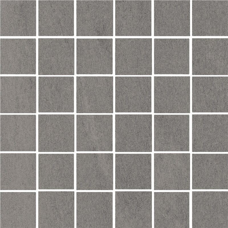 Atelier Olive Grey Honed 2×2 Concrete Look Porcelain Mosaic 12×12