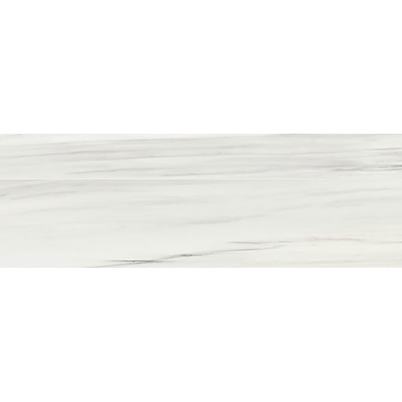 Carrara Zebrino Polished Subway Marble Look Porcelain Tile 4×12