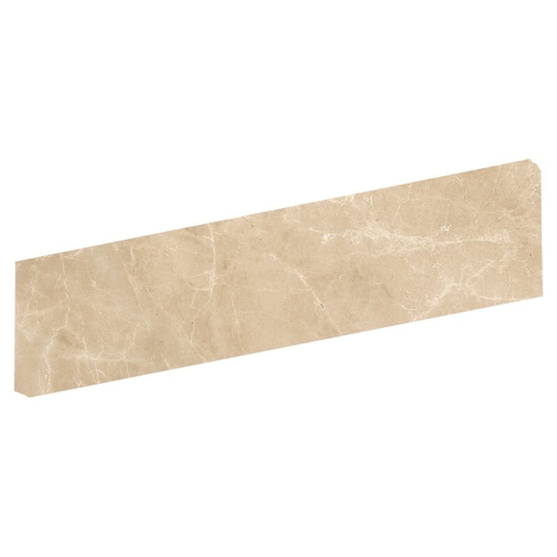 Quest Polished Bullnose Marble Look Porcelain Moldings 4×24