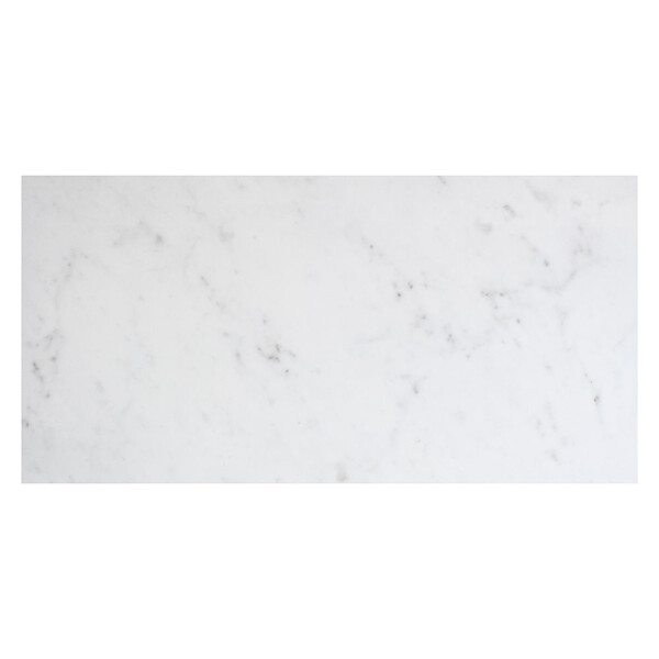 Carrara Blanco Polished  Marble Look Porcelain Tile 12×24