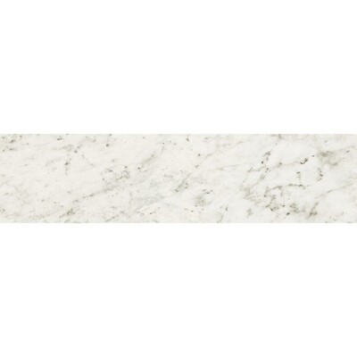 Carrara Blanco Polished  Marble Look Porcelain Tile 3×12