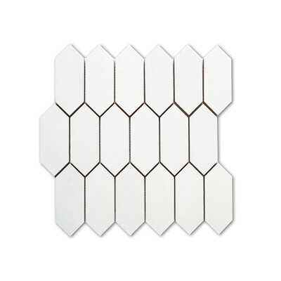 Arctic Style Polished Picket Porcelain Mosaic 12 3/10×12 7/10