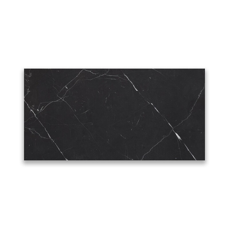 Nero Marquina Premium Polished  Marble Tile 3×6