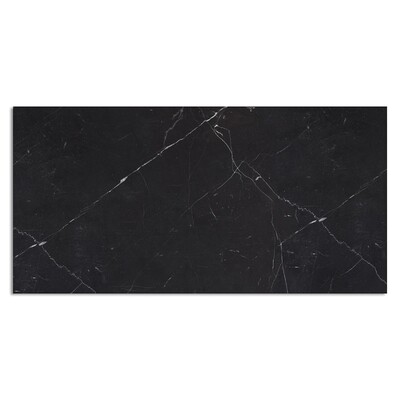 Black Polished Marble Tile 12x12