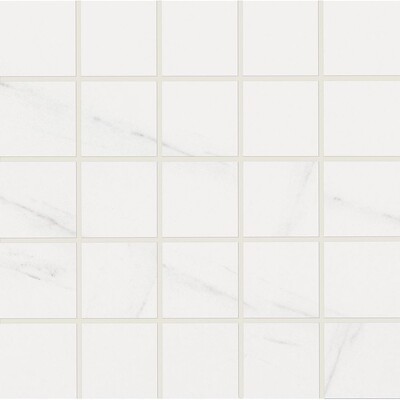 Blanco Honed 2×2 Marble Look Porcelain Mosaic 12×12