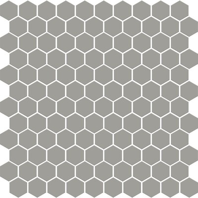 Gris Fonce Matte Hexagon Ceramic Mosaic 12×12