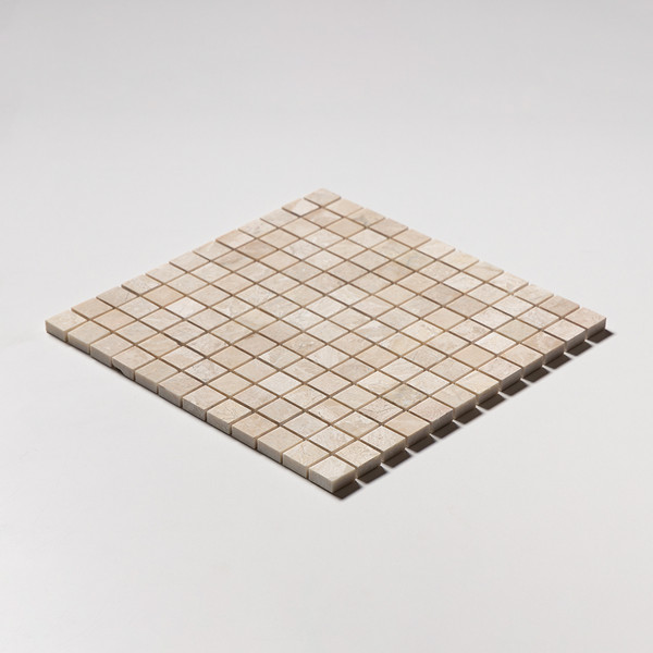 Royal Beige Honed 1×1 Marble Mosaic 12×12