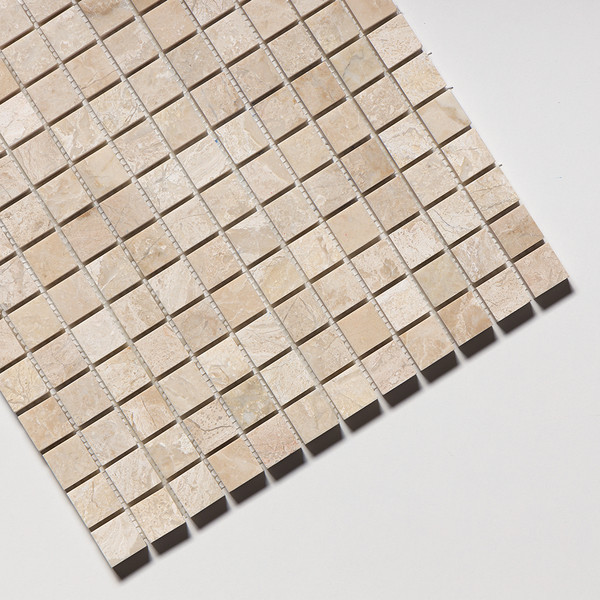 Royal Beige Honed 1×1 Marble Mosaic 12×12