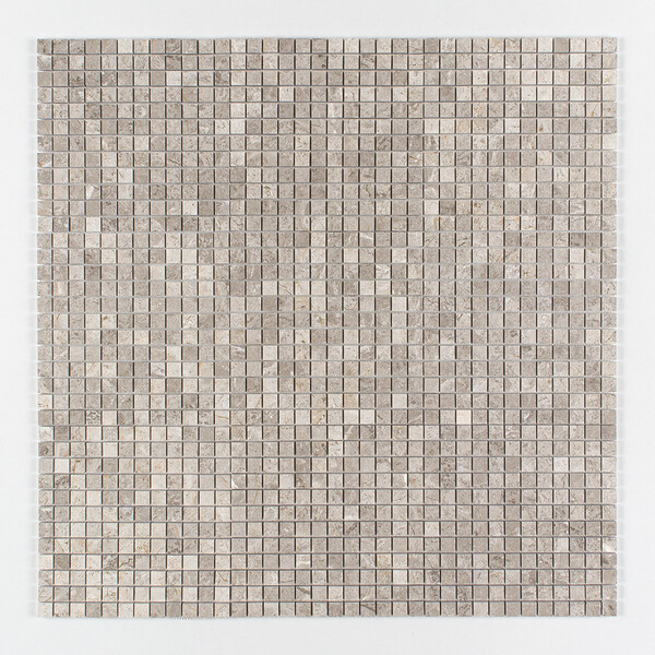 Silver Mystique Polished 1×1 Marble Mosaic 12×12