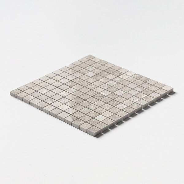 Silver Mystique Polished 1×1 Marble Mosaic 12×12