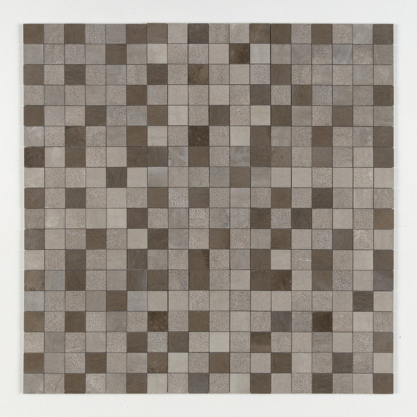 Gray Fousanna Textured 2×2 Limestone Mosaic 12×12