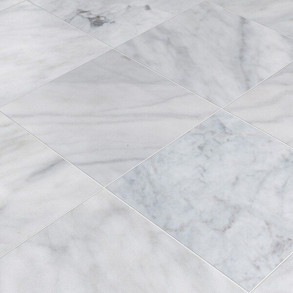 Carrara T Honed  Marble Tile 18×18