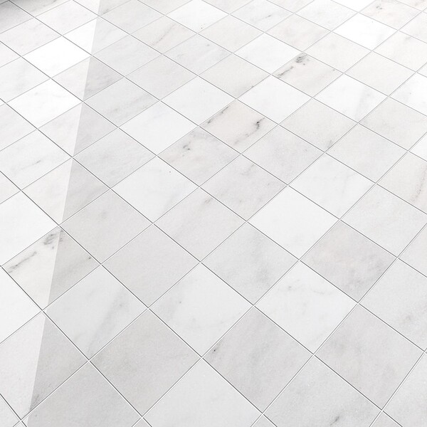 Carrara T Polished  Marble Tile 5 1/2×5 1/2