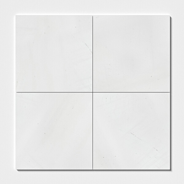 Alpina White Honed  Marble Tile 18×18