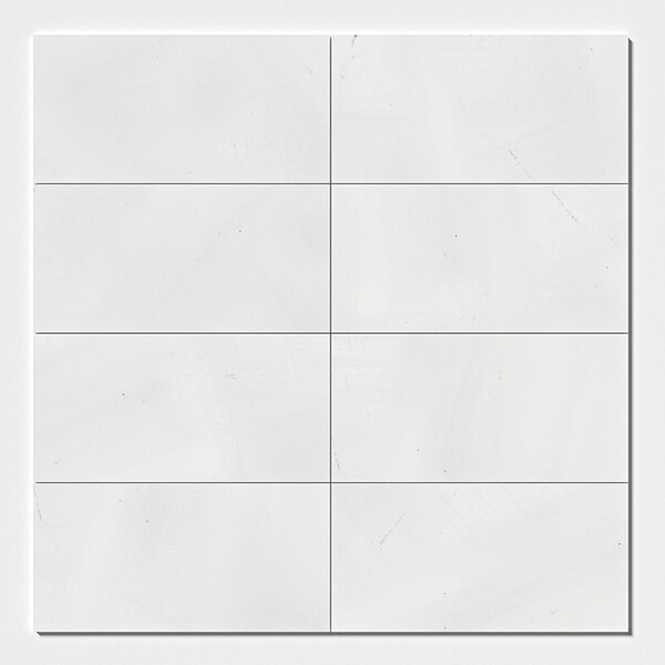 Alpina White Honed  Marble Tile 12×24