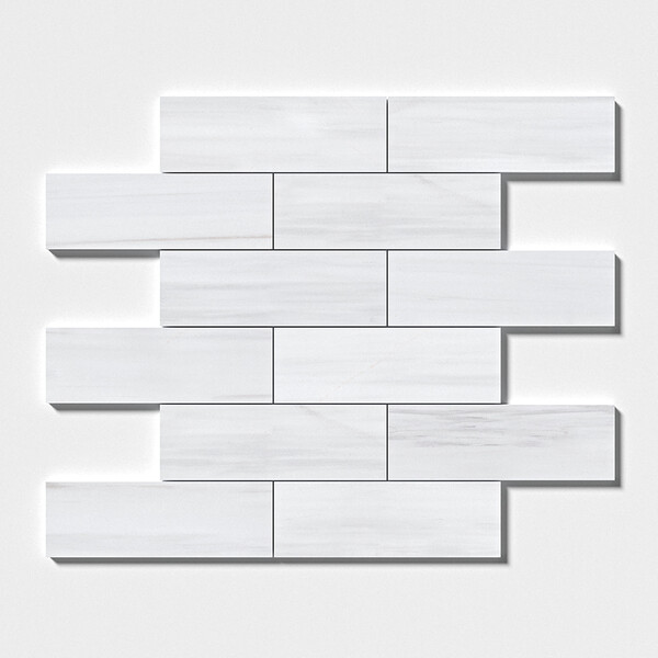 Bianco Dolomiti Polished Subway Marble Tile 4×12