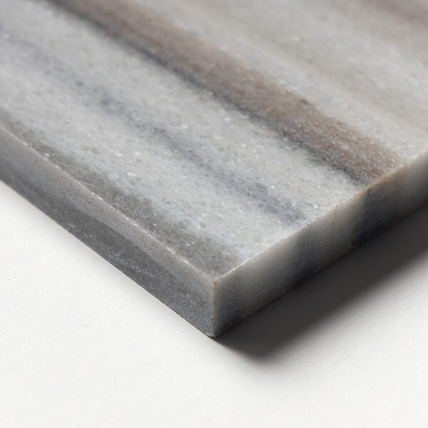 Silver Sky Polished Subway Marble Tile 3×12