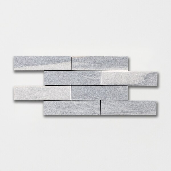 Silver Sky Fine Textured  Marble Tile 2×8