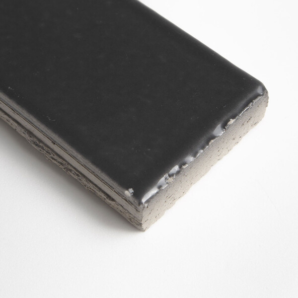 Graphite Mist Glossy  Ceramic Tile 2 1/8×7 1/2